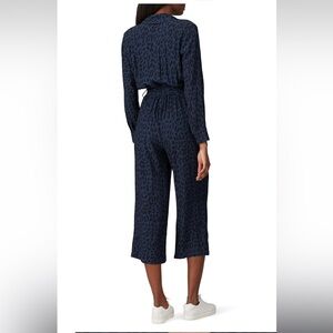 Rails Navy Animal Print Jumpsuit